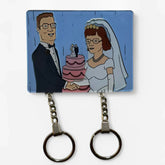 Conjunto de chaveiros de casal - Hank & Peggy (2pc)