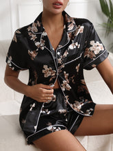 Pijama Feminino Cetim Elegante Floral