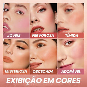 Batom Blush e Sombra 3 em 1 - À PROVA D' ÁGUA