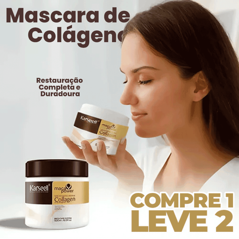 (COMPRE 1 E LEVE 2!) Máscara de Colágeno Alemã - Karseell® 536g [Restauração Completa e Permanente] - Liriou