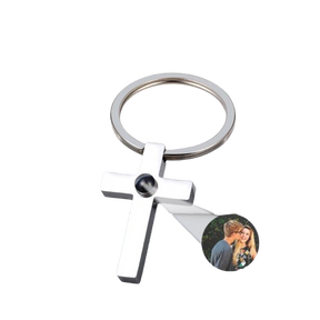 Chaveiro Crucifixo Eterno - Foto Personalizável