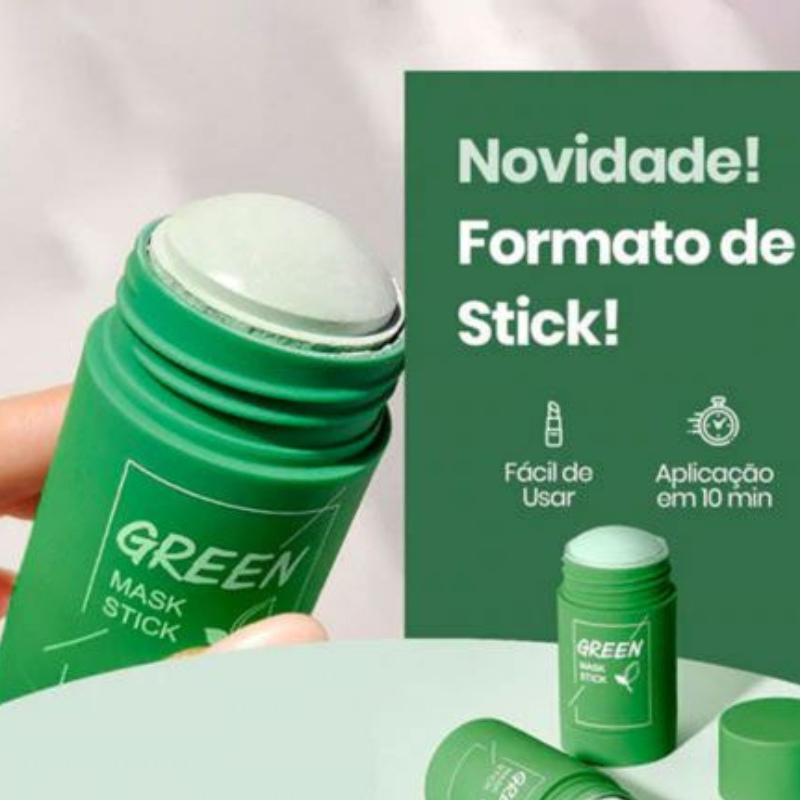 Green Mask Stick - Máscara Purificante de Chá Verde para Cravos e Poros Dilatados