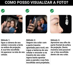 Colar Eternos Premium - Foto Personalizável