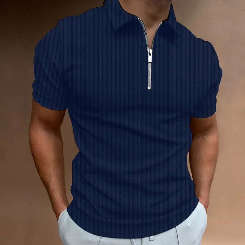 Camisa Polo com Zíper France