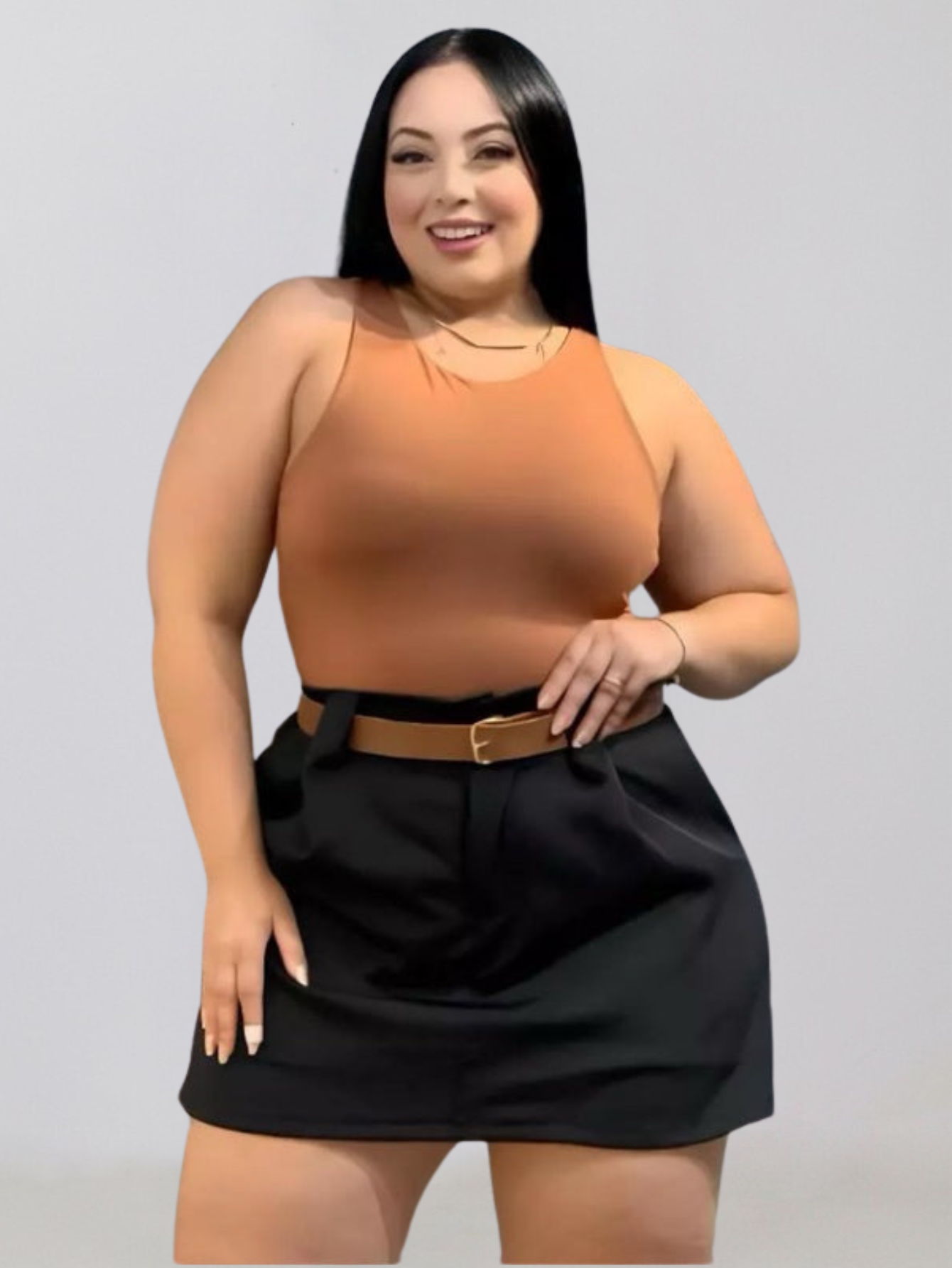 Body Canelado Maria Plus Size