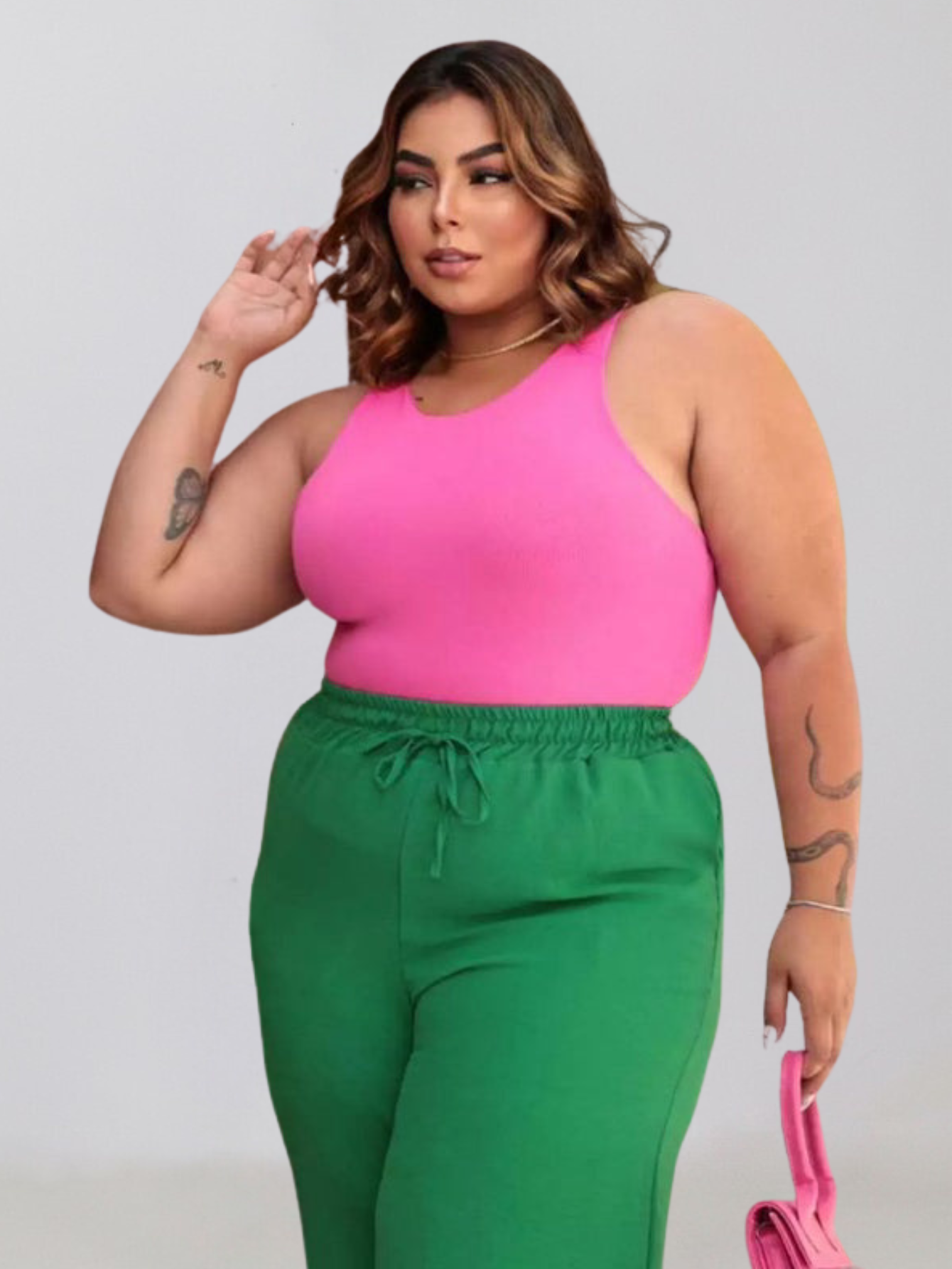 Body Canelado Maria Plus Size