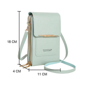 Bolsa Feminina Touch Screen Couro Italiano Endaycon® - Liriou