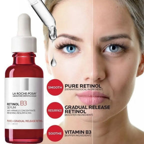 Kit La Roche-Posay: Retinol B3 / Pure Vitamina C10 / Hyalu B5 / Effaclar Sérum | PAGUE 3 E LEVE 4