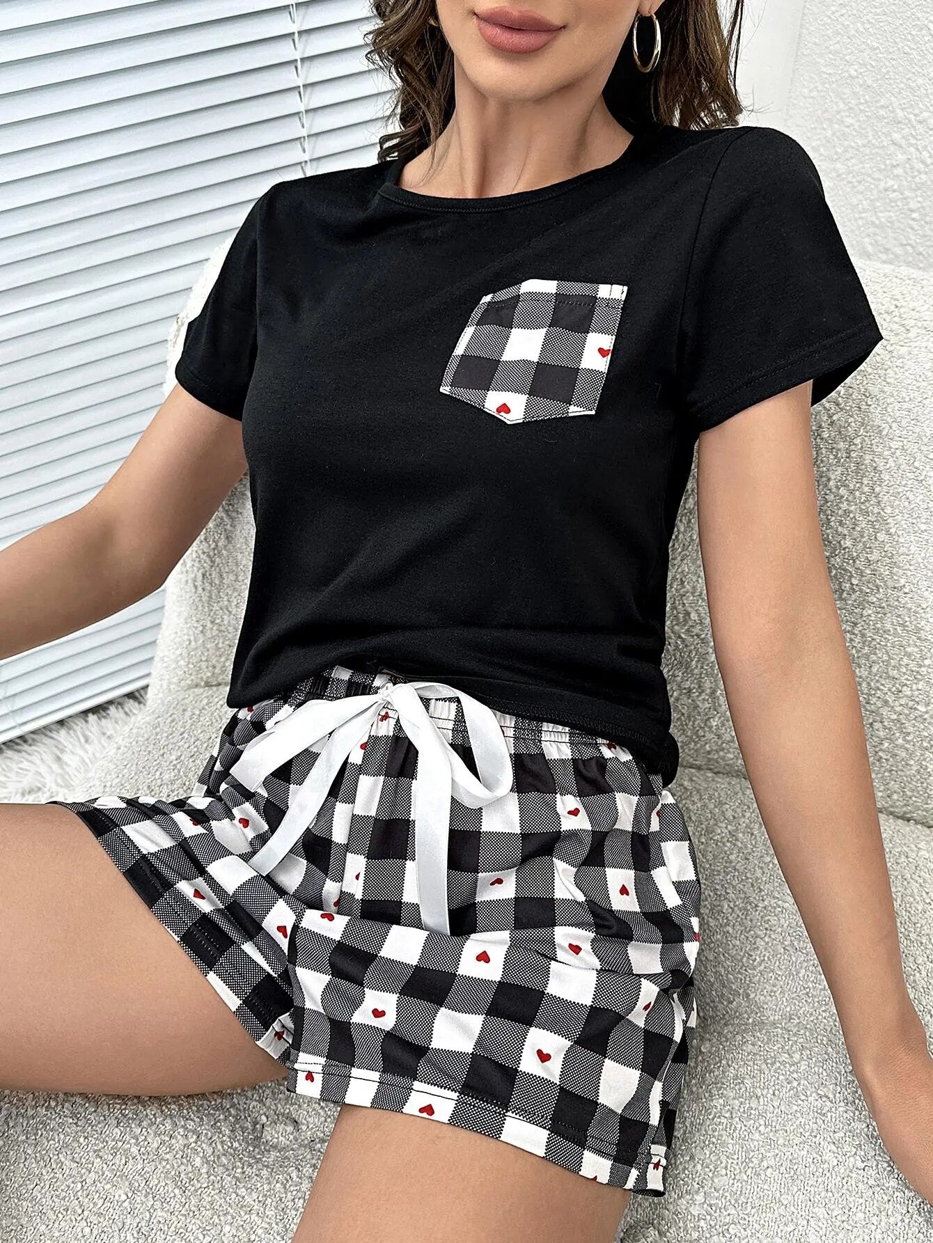 Pijama Feminino Curto - Chess