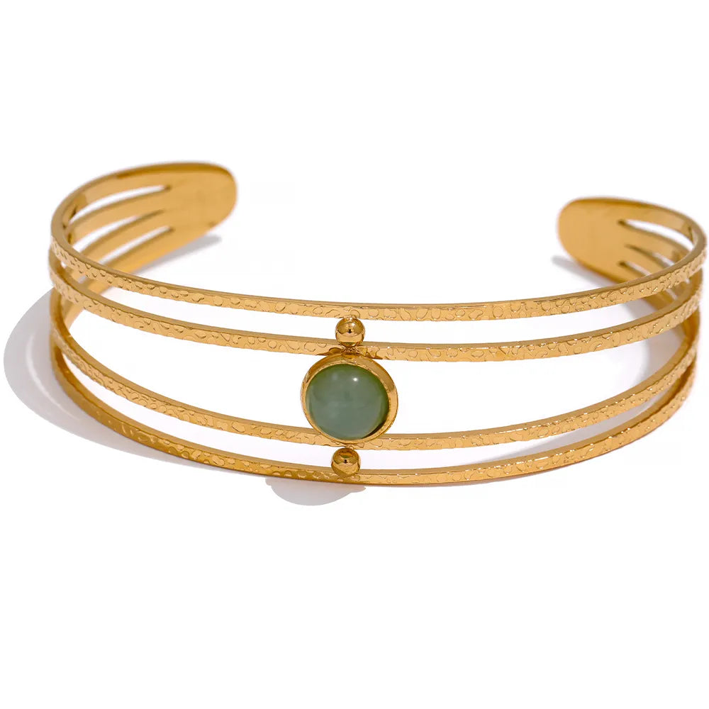 Bracelete Feminino com Pedra Natural