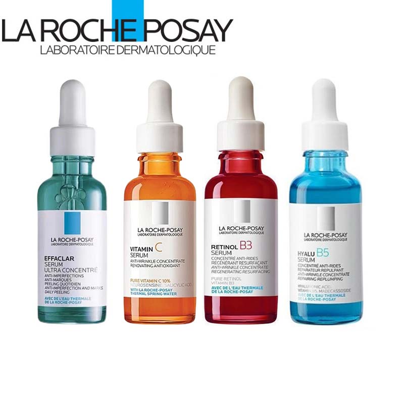 Kit La Roche-Posay: Retinol B3 / Pure Vitamina C10 / Hyalu B5 / Effaclar Sérum | PAGUE 3 E LEVE 4