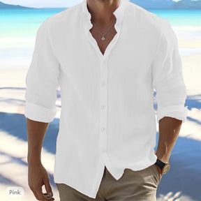 Camisa de Linho Beach Style