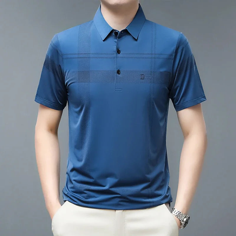 Camisa Masculina Polo com Listas Iuman