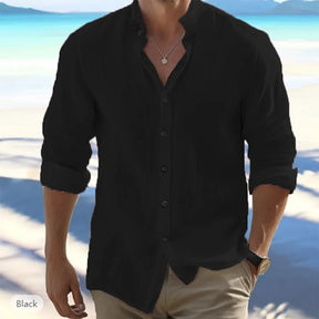 Camisa de Linho Beach Style