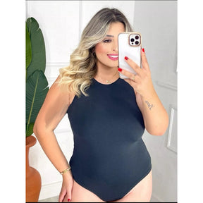 Body Canelado Maria Plus Size