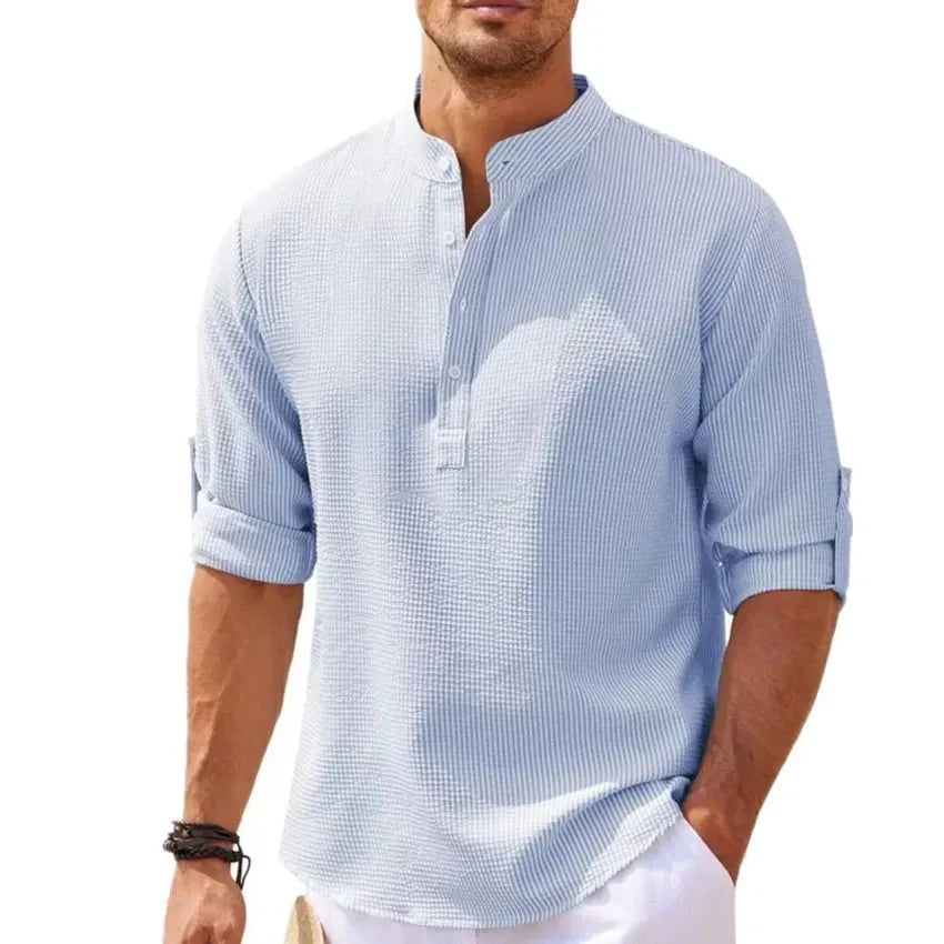 Camisa de Linho Beach Wear