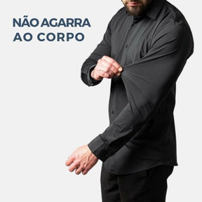 Camisa Social Lisa Conforto Anti Amassado