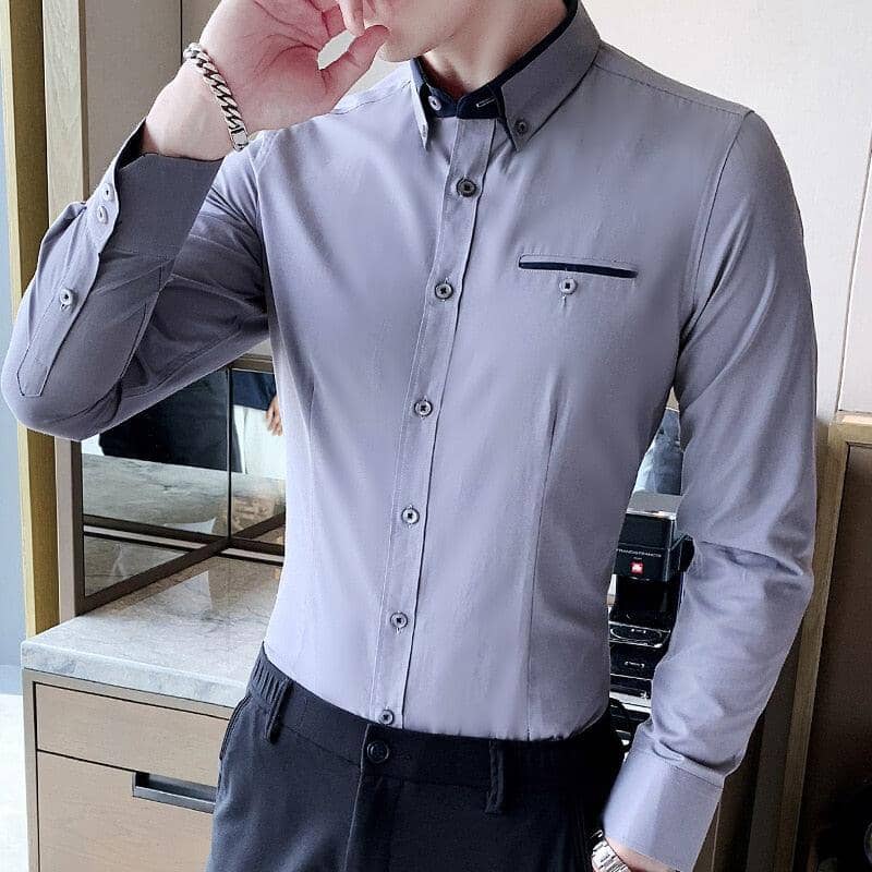 Camisa Social Manga Longa SlimFit