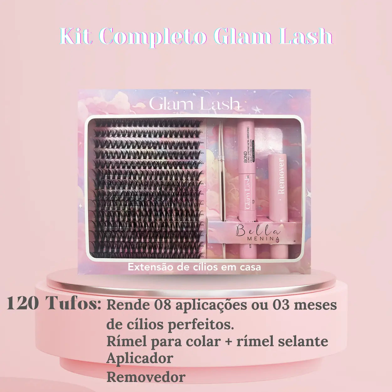 Kit Completo Lash Vana - Extensão de Cílios em Casa