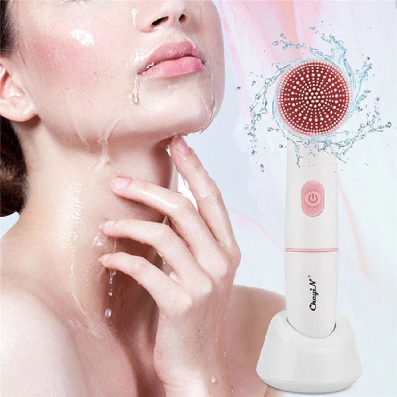 Escova de Limpeza Facial Profunda 2 em 1 - Cleasing Brush - Elétrica