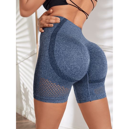 Short Feminino Academia Modelador Céu Azul