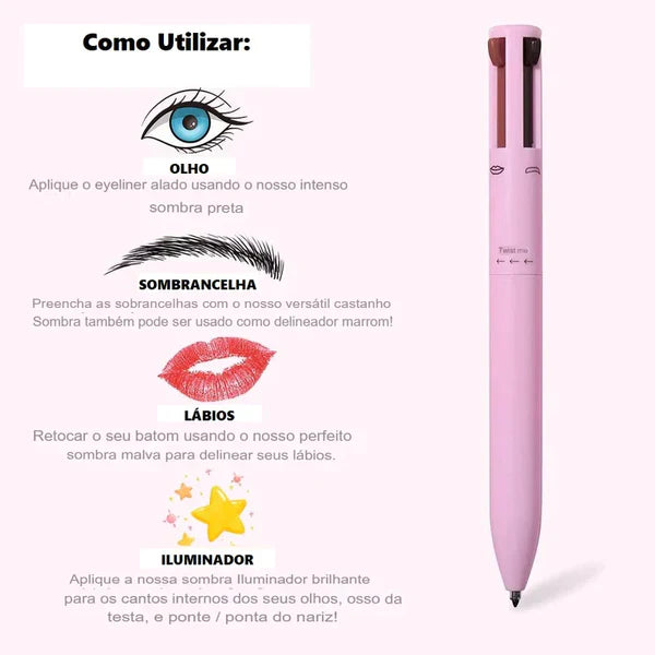 Beauty Color Pen - Caneta 4 em 1