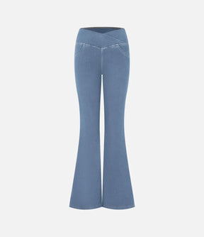 Calça Jeans Mab™ de Cintura Alta Cruzada - Liriou